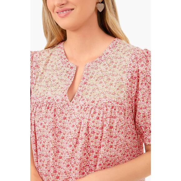 Hyacinth House Tuckernuck Multi Pink Floral Hana Mini Dress Sz S - Picture 5 of 11